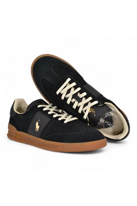 Sneaker uomo in camoscio colore nero. POLO RALPH LAURENT | 8099780-10001